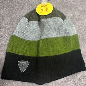 Kombi Toddler Children Striped Winter Hat Beanie O/S NWT